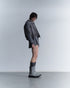 CODE MAZE ECO FABRIC BOMBER JACKET -GRAY (BAMBOO CHARCOAL)-